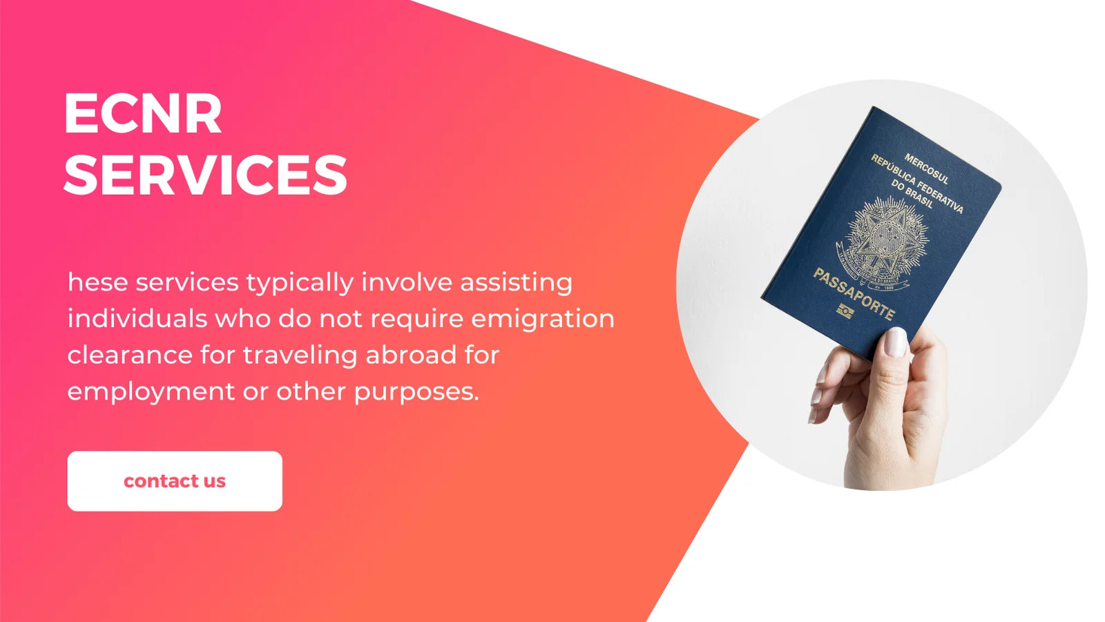 ECNR Passport Services